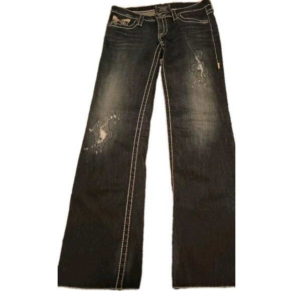 Big Star Jeans Womens 28R Boot Cut Low Rise Light Wash Denim Stretch Liv 30X32 - Picture 6 of 11